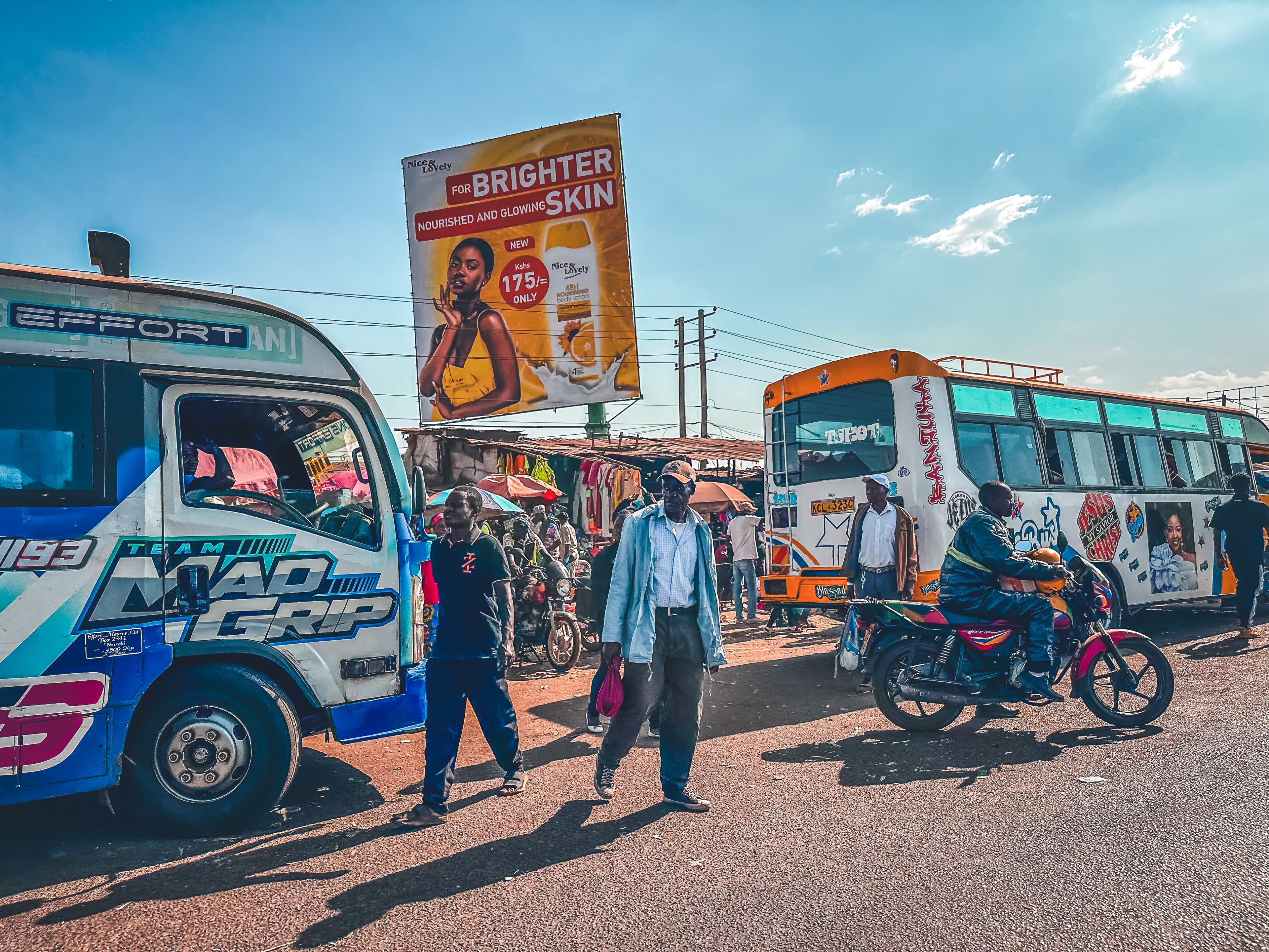 Busy bus terminal